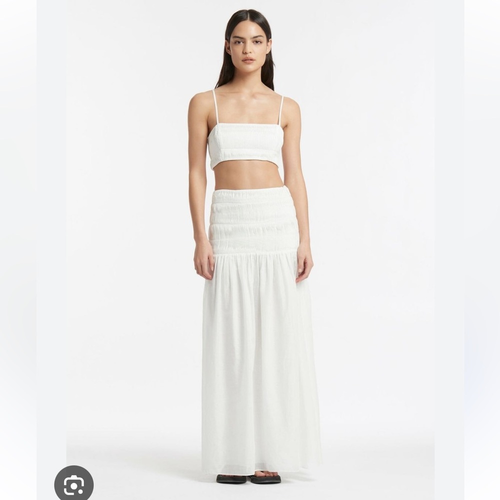 SIR THE LABEL IVORY XANTHE MAXI SKIRT - SIZE 2 (RRP $340)